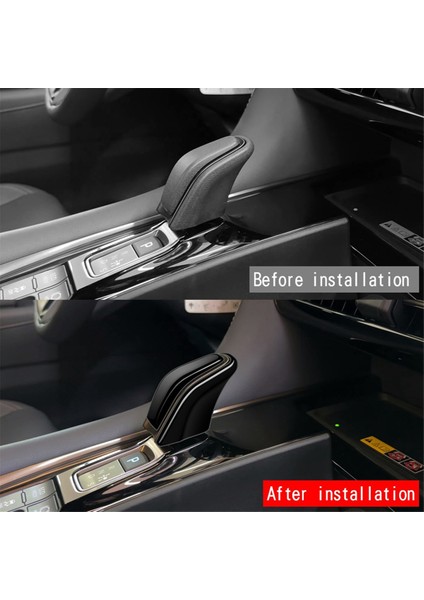 Toyota Alphard/vellfıre 40 Serisi 2023+ Araç Vites Topuzu Başlığı Kapağı Trim Dekoratif Etiket Parlak Siyah (Yurt Dışından)
