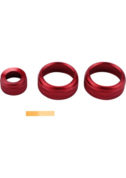 Ac Iklim Kontrolü ve Radyo Ses Düğmesi Halka Kapakları Bmw 1 2 3 3gt 4 Serisi (F20 F22 F30 F31 F32 F33 F80 F82 F87) 3 Adet Kırmızı (Yurt Dışından)