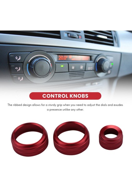 Ac Iklim Kontrolü ve Radyo Ses Düğmesi Halka Kapakları Bmw 1 2 3 3gt 4 Serisi (F20 F22 F30 F31 F32 F33 F80 F82 F87) 3 Adet Kırmızı (Yurt Dışından) fiyatları