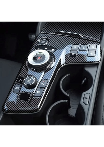 2 Adet Karbon Fiber Araba Merkezi Konsol Vites Değiştirme Paneli Çerçeve Etiket Trim Kia Sportage Için Nq5 2022 (Yurt Dışından)