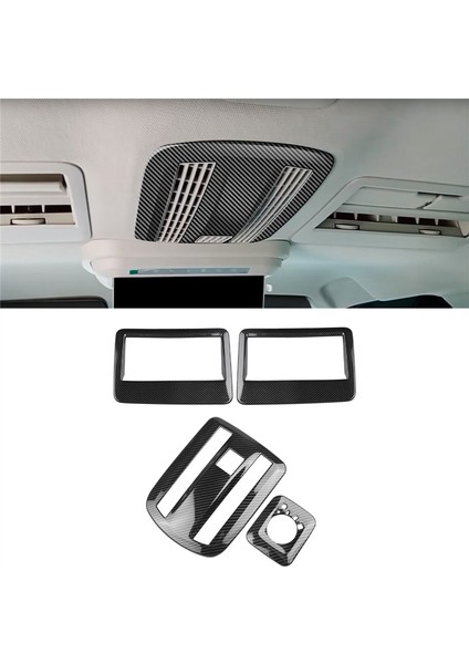 Toyota Veloz Avanza 2022 2023 Karbon Fiber Araba Tavan Hava Çıkış Çerçevesi Okuma Işığı Lambası Kapağı Trim Sticker (Yurt Dışından)