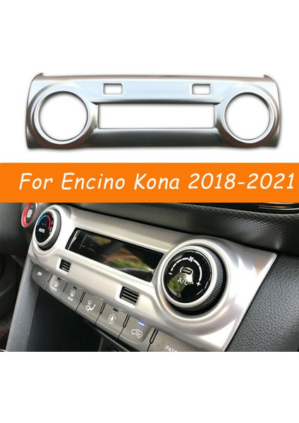 Abs Krom Merkezi Konsol Ac Anahtarı Paneli Kapak Trim Dekorasyon Hyundai Encino Kona 2018-2021 Için (Yurt Dışından)