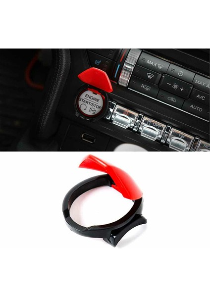Araba Kontak Anahtarı Düğme Kapağı Kontak Motor Çalıştırma Durdurma Düğme Kapağı Trim Ford Mustang 2015 2016 2017 2018 (Yurt Dışından) fiyatları