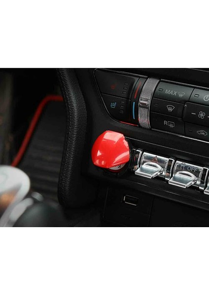Araba Kontak Anahtarı Düğme Kapağı Kontak Motor Çalıştırma Durdurma Düğme Kapağı Trim Ford Mustang 2015 2016 2017 2018 (Yurt Dışından) indirimleri