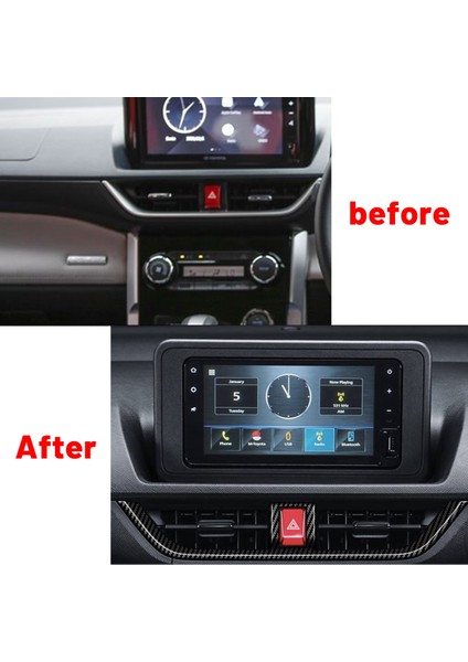 Toyota Veloz Avanza 2022+ Için Karbon Fiber Araba Merkezi Klima Çıkışı Krom Çerçeve Trim (Yurt Dışından) fiyatları