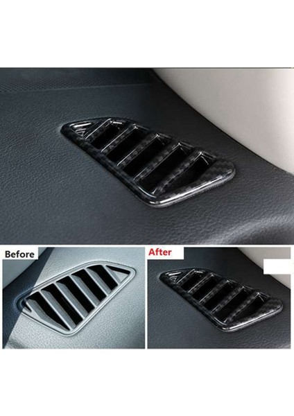 Nissan Navara Için NP300 2015-2020 Karbon Fiber Abs Araba Klima Ac Çıkış Havalandırma Krom Çerçeve Trim Aksesuarları, 5 Adet (Yurt Dışından) modelleri