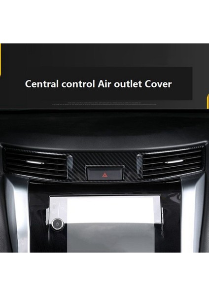 Nissan Navara Için NP300 2015-2020 Karbon Fiber Abs Araba Klima Ac Çıkış Havalandırma Krom Çerçeve Trim Aksesuarları, 5 Adet (Yurt Dışından) indirimleri