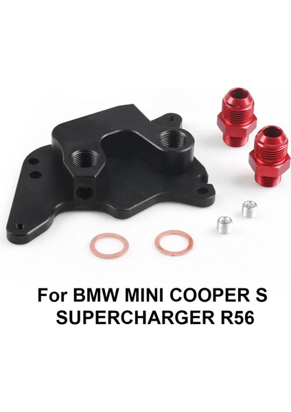 Araba Yağ Kek Yağ Filtresi Adaptörü Turboşarj Soğutucu Bağlantısı Bmw Mini Cooper S TR56 (Yurt Dışından)