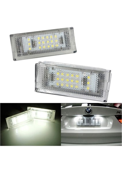 Bmw E46 4dr Sedan 325I 328I 99-03 Için 2X18 LED Plaka Işık Lambası (Yurt Dışından)