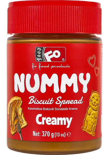Nummy Karamelize Bisküvi Sürülebilir Krema 370 gr