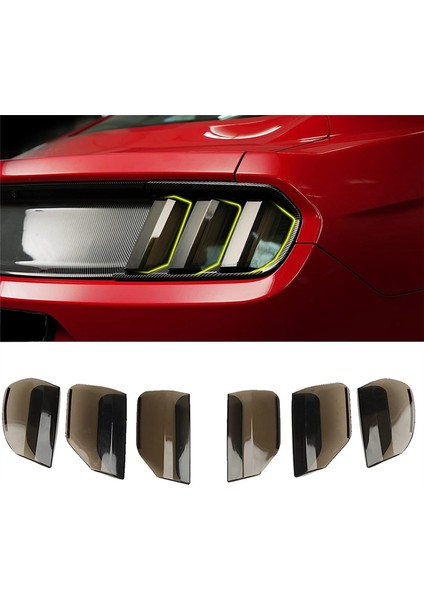 Ford Mustang 2015 2016 2017 Için Stop Lambası Kapağı, Stop Lambası Kapağı Koruyucu Trim Çerçeve Aksesuarları, Duman Siyahı (Yurt Dışından)