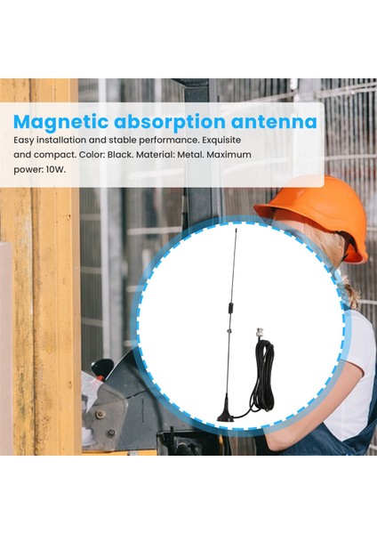 Icom Yaesu Kenwood Baofeng Radyo Için UT-106UV Bnc Çift Bantlı U + Vhf Anten (Yurt Dışından)