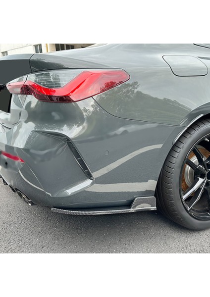 Bmw 4 Serisi Için G22 G23 M Spor 2020+ Arka Ön Tampon Açı Difüzör Splitter Spoiler Koruyucu Karbon Fiber (Yurt Dışından)
