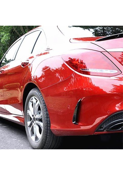 Mercedes-Benz C Sınıfı W205 C43 Amg 2015-2019 Için Araba Arka Tampon Dudak Spoiler Kanards Trimi Snap-In Tipi (Yurt Dışından)