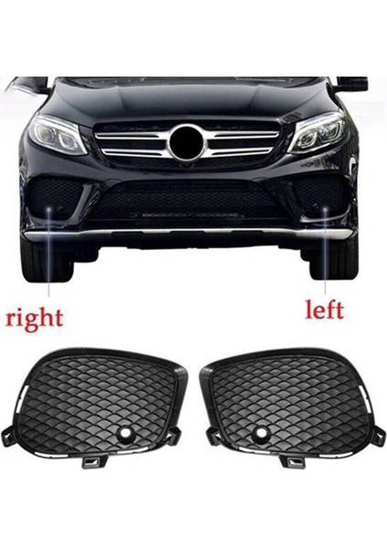Araba Sağ Ön Tampon Sis Farı Izgarası Kapağı Mercedes-Benz Gle Gls Class W166 2016-2018 2928855422 (Yurt Dışından)