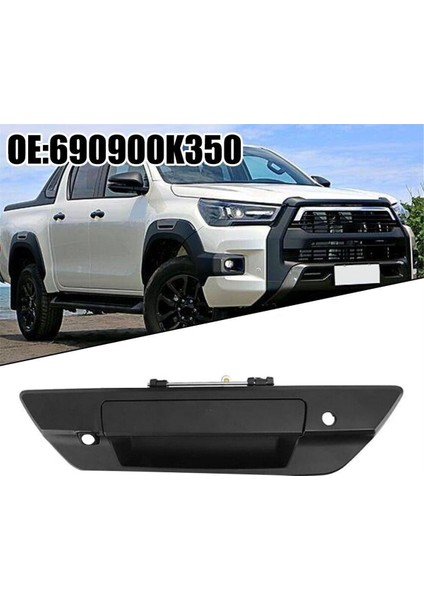 Arka Bagaj Kapağı Çerçeve Trim 69090-0K080 Toyota Hilux 2015-2022 Için Kamera Deliği ile Arka Kapı Kolu Çekin 690900K080 (Yurt Dışından)