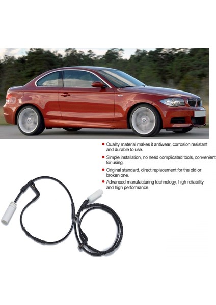 Bmw E90 E91 E92 E93 1 3-Serisi 34356789439 34356789445 Için Ön ve Arka Araba Fren Balatası Aşınma Sensörü (Yurt Dışından)