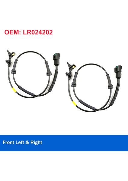 2 Adet Ön Sağ ve Sol Abs Tekerlek Hız Sensörü Land Rover Range Rover Evoque Için LR024202 (Yurt Dışından)