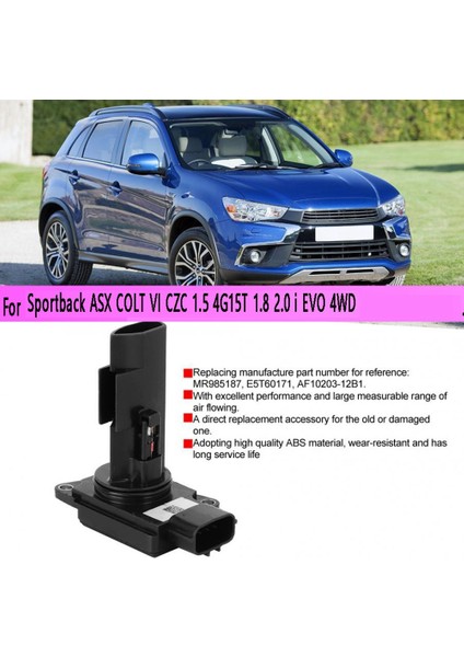 Mitsubishi Lancer Sportback Asx Colt Vı Czc 1.5 4G15T 1.8 2.0 I Evo 4WD Için Hava Akış Ölçer Maf Sensörü MR985187 (Yurt Dışından)