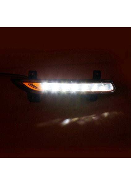Araba Ön Sağ LED Drl Sis Lambası Renault Fluence 2014+ Otomatik Sürüş Lambası Gündüz Çalışan Işık Tampon Lambası (Yurt Dışından)