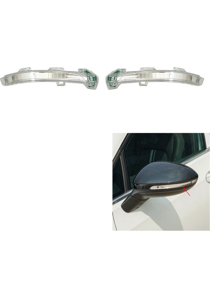 5h0 949 102 Araba Ön Sağ Dikiz Yan Ayna Dönüş Sinyali Gösterge Işığı Vw Golf Mk8 2020 2021 2022 (Yurt Dışından)