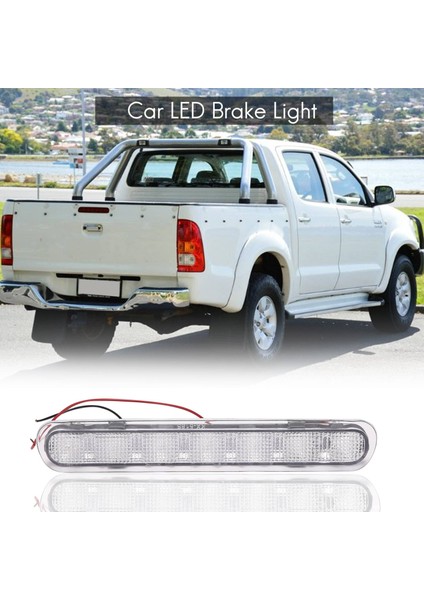 Araba LED Arka Bagaj Kapağı 3rd Fren Işık Lambası Beyaz Lens 81570-0K080 Toyota Hilux Vıgo Için Mk6 Sr5 2005-2014 (Yurt Dışından)