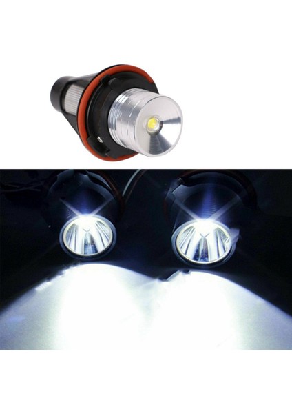 1 Çift 8000K Beyaz LED Melek Göz Işaretleyici Halo Ampuller Lambalar-Bmw E39 E53 E60 E63 E64 E66 E87 5 6 7X3X5 (Yurt Dışından)