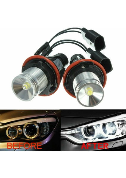 1 Çift 8000K Beyaz LED Melek Göz Işaretleyici Halo Ampuller Lambalar-Bmw E39 E53 E60 E63 E64 E66 E87 5 6 7X3X5 (Yurt Dışından)