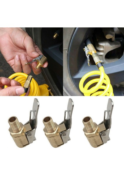 Hava Mandreni Şişirme, Araba Oto Lastiği Için 8mm Kelepçe Konnektörü, Lastik Için Adaptör Pompası Vana Klipsi (Yurt Dışından)