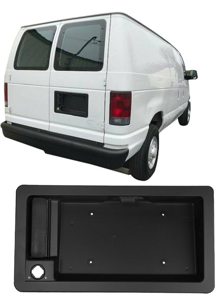 6C2Z-15434A20-AA Ford Van E150 E250 E350 1992 - 2007 Için Araç Arka Kargo Kapı Kolu ve Plaka Etiketi Braketi (Yurt Dışından)