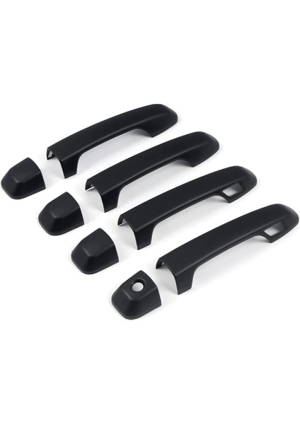 Araba Dış Kapı Kulp Kılıfı Trim Toyota Prado J150 2010-2019 Dış, Akıllı Anahtar Delikli Mat Siyah (Yurt Dışından)