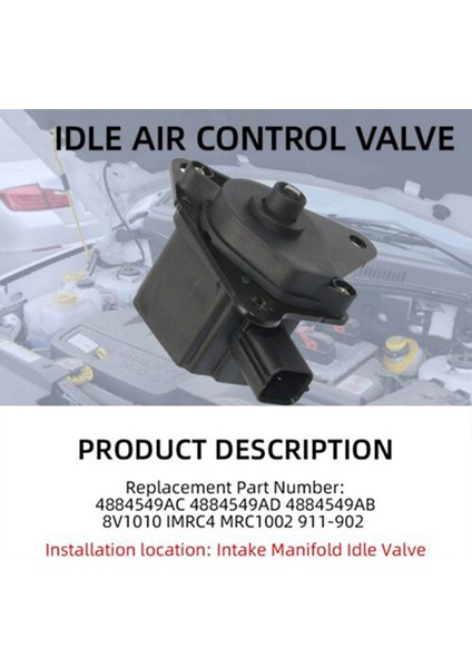 Jeep Chrysler Dodge 2.0 2.4 04884549AD 4884549AC Için Emme Manifoldu Çalıştırıcı Kontrol Vanası (Yurt Dışından)