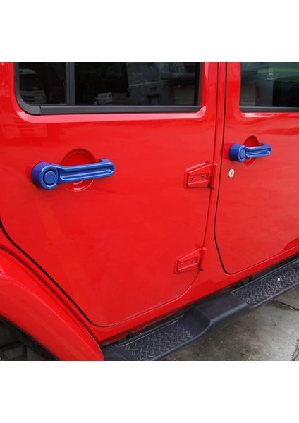 Jeep Wrangler Jk 2007-2017 Liberty 2008-2012 Için Kapı Kolu Uçları Kapak Kiti ve Bagaj Kapağı Kolu Kapağı, Mavi (Yurt Dışından)