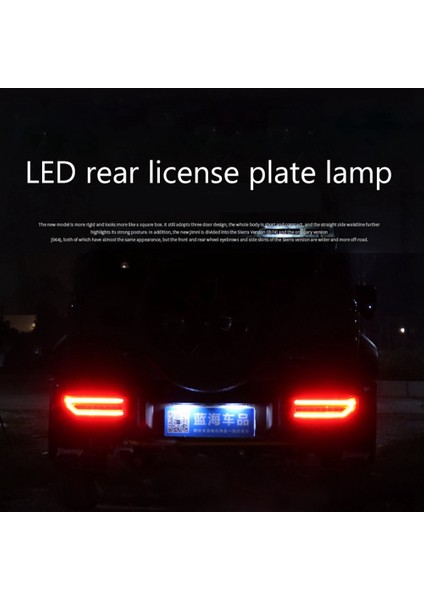 2 Adet Araba LED Plaka Numarası Işık Lambası Suzuki Jimny Için JB64 JB74 2019 2020 2021 Aksesuarları Beyaz Sinyal Işığı (Yurt Dışından) fiyatları