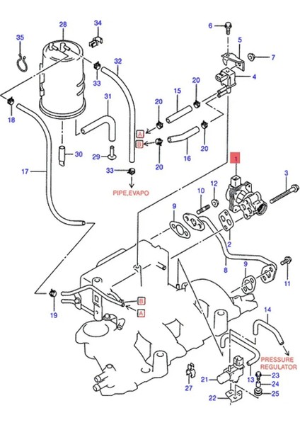 1811177E00 Suzuki Aerio Esteem Grand Vitara Xl7 Sidekick Tracker EGV922 Egr Valfi Için Egzoz Gazı Devridaim Valfi (Yurt Dışından) modelleri