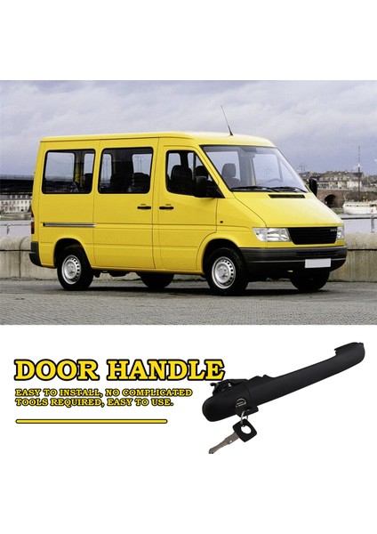 0007601359 Mercedes Sprinter 2-T Box 901 902 1995-2006 Için Kilitli Kapı Kolu (Yurt Dışından)