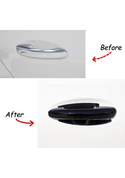 Mercedes Benz C Sınıfı W206 C200 C220 2022 Araba Kapı Kolu Kase Kapağı Trim Sticker Dekor Çerçeve Aksesuarları, 8 Adet (Yurt Dışından)