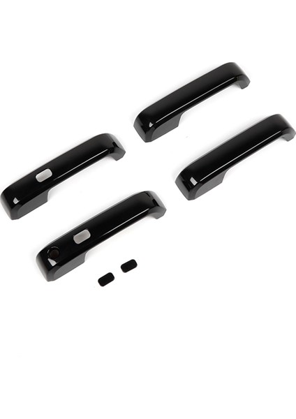 Dış Kapı Kolu Kabuğu Dekorasyon Kapağı Çıkartmaları Ford F150 2015-2020 Araba Aksesuarları, Abs Siyah (Yurt Dışından)
