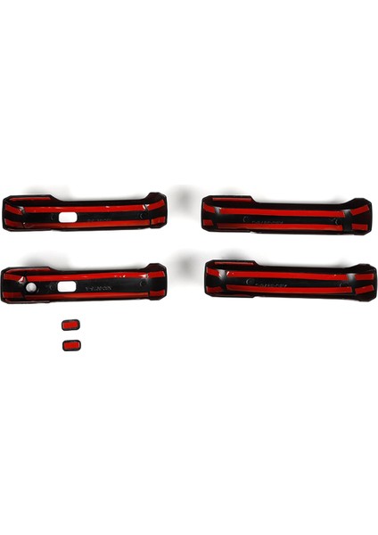 Dış Kapı Kolu Kabuğu Dekorasyon Kapağı Çıkartmaları Ford F150 2015-2020 Araba Aksesuarları, Abs Siyah (Yurt Dışından)