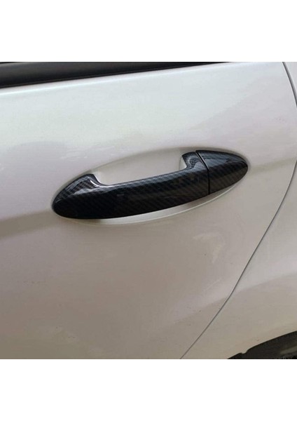 Araba Dış Kapı Kolu Kapak Etiket Ford Fiesta 2009 2010 2011 2012 Aksesuarları, Karbon Fiber (Yurt Dışından)