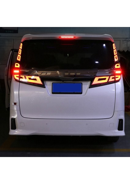 Toyota Alphard 2015-2021 Için Modifiye Arka Lambaları Fren Lambaları Kablo Demeti Flaş Tüm Vurgulamak Arka Uçlu Fren Lambaları (Yurt Dışından)
