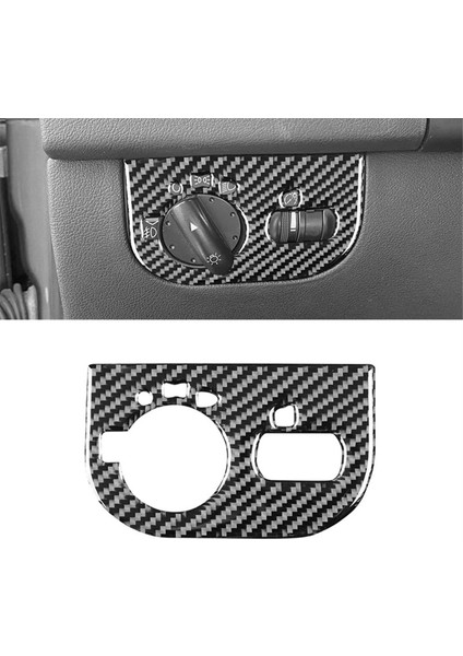 Audi Tt 8n 2001-2006 Far Anahtarı Çerçeve Kapağı Trim Çıkartmaları Sticker Iç Aksesuarlar Için Karbon Fiber (Yurt Dışından)
