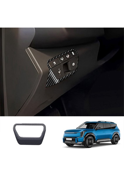 Kia Ev9 2023 2024 Çok Işlevli Düğme Trim Sticker Iç Aksesuarlar Için Araba Far Ayar Anahtarı Trim Paneli (Yurt Dışından)