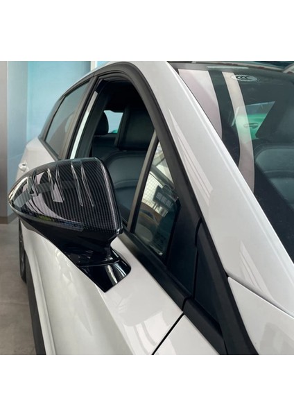 Mg 4 Mg4 Ev Mulan 2023 Için Araba Dikiz Aynası Kapağı Trim Koruma Etiket Aksesuarları-Abs Karbon Fiber (Yurt Dışından)