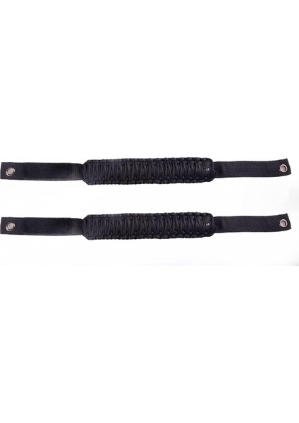 Roll Tutma Kolları Paracord Tutma Kolu Ford Bronco 2021 2022 Aksesuarları, 2 Paket (Siyah) (Yurt Dışından)