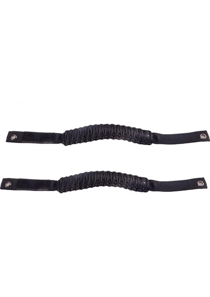 Roll Tutma Kolları Paracord Tutma Kolu Ford Bronco 2021 2022 Aksesuarları, 2 Paket (Siyah) (Yurt Dışından)
