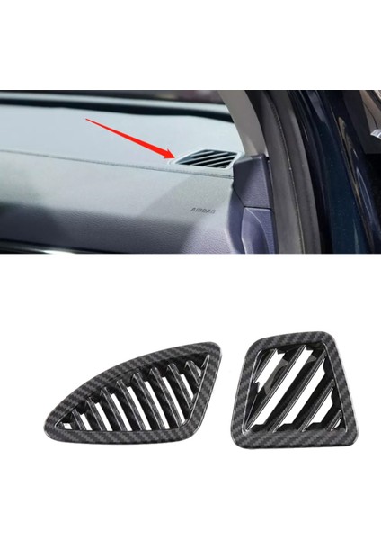 Karbon Fiber Araba Ön Hava Menfezi Gösterge Paneli Çıkış Kapağı Döşemesi Kia Sportage Nq5 2022 (Yurt Dışından)