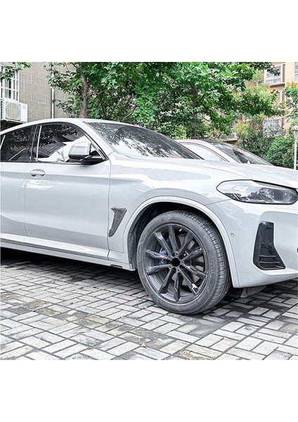 Araba Ön Yan Çamurluk Hava Çıkış Kapağı Trim Için Bmw X3 G01 X4 G02 2018+ Araba Styling Havalandırma Çamurluk Karbon Fiber (Yurt Dışından)