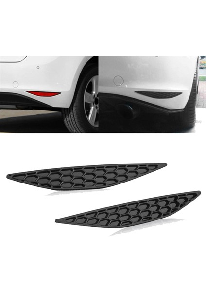 1 Çift Araba Styling Petek Kuyruk Arka Sis Aydınlatma Koruması Trim Için Golf 7 Gtı Mk7 2014-2018 Arka Tampon Şeritleri Etiket (Yurt Dışından)