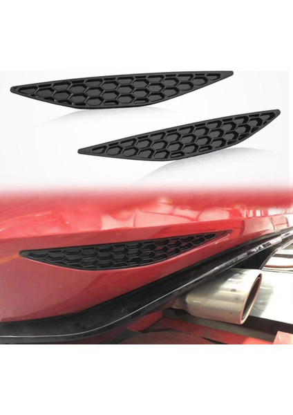 1 Çift Araba Styling Petek Kuyruk Arka Sis Aydınlatma Koruması Trim Için Golf 7 Gtı Mk7 2014-2018 Arka Tampon Şeritleri Etiket (Yurt Dışından)